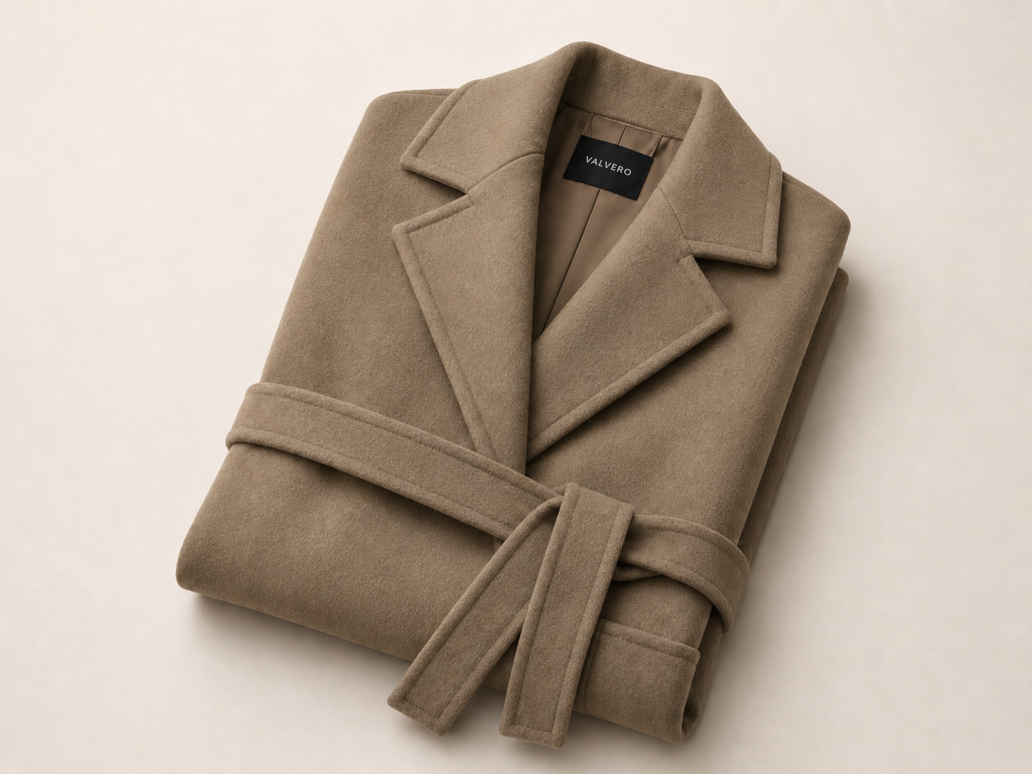 Abrigo Doble Faz en Lana y Cashmere – Silueta Cinturada